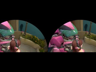 Dva doesn’t need her mech for you - butt Hentai VR porn tape